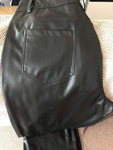 кожаные шорты: Брюки Экокожа, L — 2