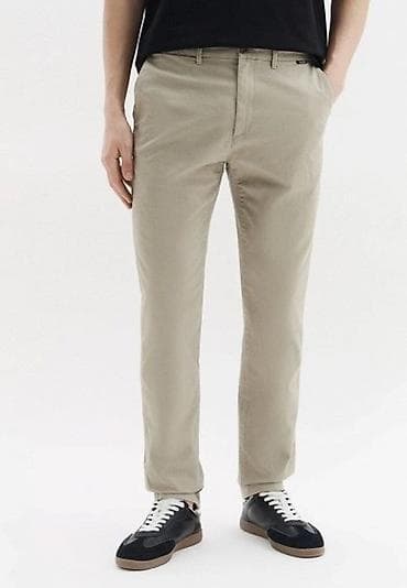 Спорттук костюмдар: Мужские брюки-чиносы, классический крой slim/straight. - Цвет — 1