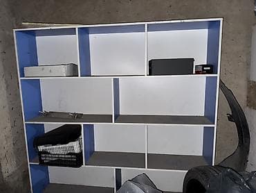 стеллаж для офиса: Офисный стеллаж, ЛДСП, цвет - Белый — 1