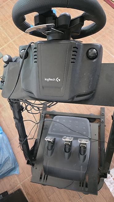 logitech g 29: Игровой руль Logitech G29 Driving Force с педальным блоком и стойкой — 3