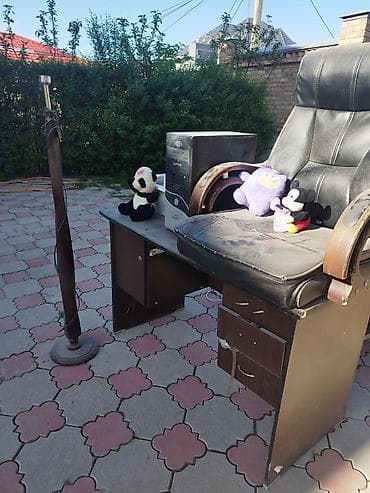 стол письменный бу купить: Комплект офисной мебели, ДСП, Самовывоз, цвет - Коричневый — 2