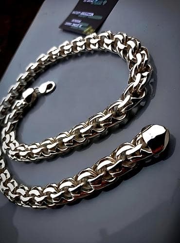 серебряный браслет женский: Браслет, Проба 925, Женские, Новый — 10