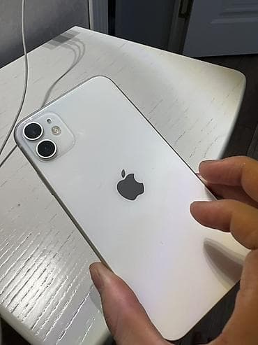 Мобильные телефоны и аксессуары: IPhone 11, Б/у, 128 ГБ, Белый, Чехол, 73 % — 2