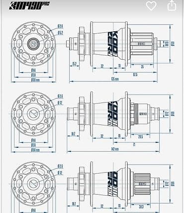 engine 11: Задняя втулка Koozer (серия XM/PRO) BOOST для горного велосипеда - — 3