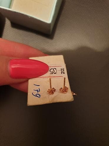 Серьги: Серьги, Проба 585, Без вставки, Детские, Новый — 2