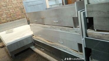 кровать двуспальная с ящиками: Односпальная кровать, Новый, С матрасом, длина - 190 см — 23