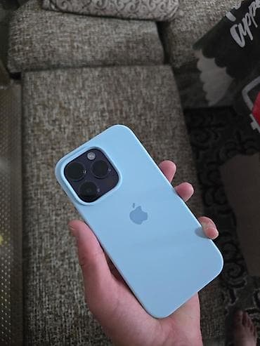 iphone 11: IPhone 14 Pro, Б/у, 256 ГБ, Deep Purple, Защитное стекло, Чехол, Кабель, 84 % — 2