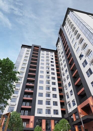 элитный дом ош: 2 комнаты, 63 м², Элитка, 15 этаж, Евроремонт — 10