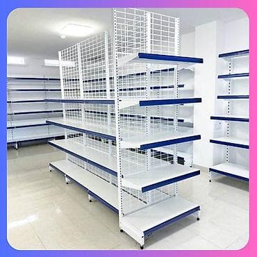 Торговое оборудование: Металлический стеллаж сборный, торговые стеллажи, железная мебель — 2