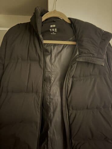 купить качественную мужскую зимнюю куртку: Пуховик UNIQLO, мужской, размер XL Куртка теплая, зимняя в хорошем — 3