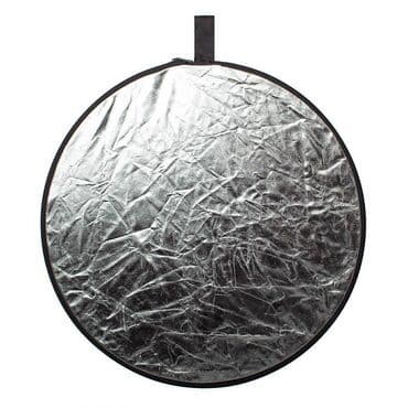 кольцевая лампа для видео: Отражатель 5 в 1 (110см) (золото, серебро, черный, белый — 4