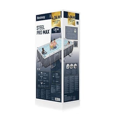 бассейны каркасные: Каркасный прямоугольный бассейн Bestway Steel Pro MAX. - Тип — 6