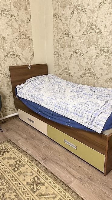 мебельный шит: 1.Кровать 1.90на 800
2 выдвижных ящика матрас Lina — 2