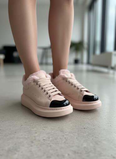Кроссовки, 35, 35.5, Alexander McQueen, Новый, цвет - Розовый