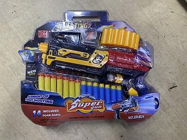 Игрушки: Бластер Super Gun (модель NO.XH-021) с мягкими пулями - — 3