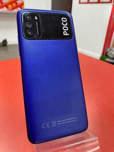 Poco M3, Б/у, 64 ГБ, цвет - Синий, 2 SIM