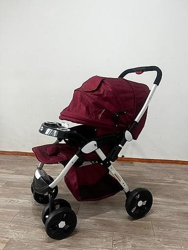 прогулочные коляски easygo virage: Детская прогулочная коляска, бордовая - Легкая рама из — 3