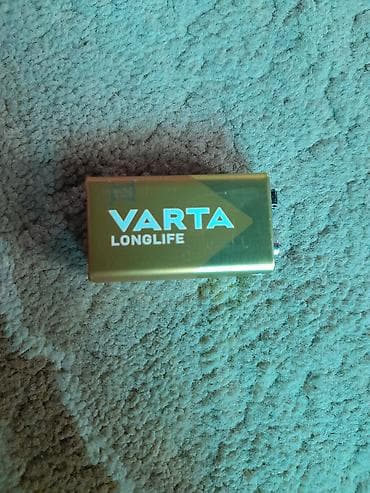 3 7v: Батарейка крона Varta Longlife 9V (тип 6LR61). Состояние: идеальное — 1