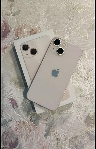 IPhone 13 mini, Б/у, 128 ГБ, Розовый, Защитное стекло, Коробка, Чехол, 79 %