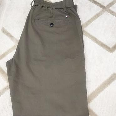 nike tech fleese: Мужские брюки-чинос, оливково‑хаки - Прямой крой с легким заужением к — 1