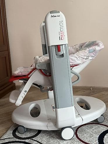 автолюлька joie: Стульчик для кормления, Peg perego, Пластик, Трансформер, цвет - Красный — 3