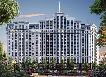 Продажа квартир: 2 комнаты, 66 м², Элитка, 6 этаж, Готовая ПСО (под самоотделку) — 1