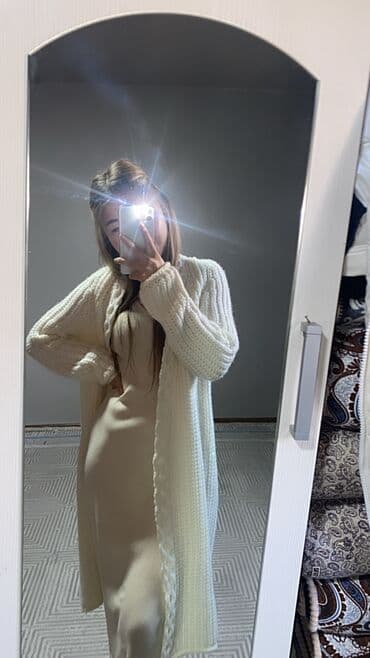 с длинным: Кардиган, Пряжа, Длинная модель, Осень-весна, Вязаная модель — 3