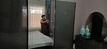 глобус бар: Спальный гарнитур в современном стиле, цвет темный графит/черный — 2