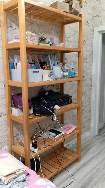деревянная полка: Книжная полка, Б/у, Дерево, Напольная, Самовывоз — 2
