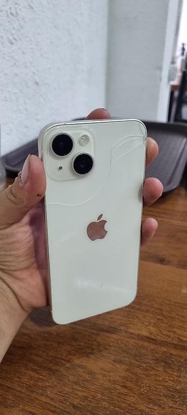 iphone icloud: IPhone 14, Б/у, 128 ГБ, Старлайт, Наушники, 87 % — 3