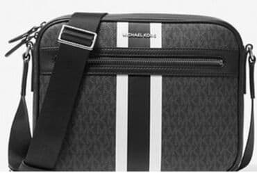 Прокат одежды: Барсетка, Michael Kors, Материал: Искусственная кожа, Застежка на магните, Застежка на молнии, Множество карманов, Б/у — 1