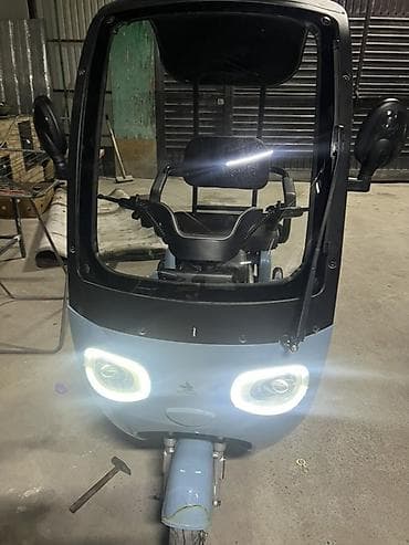 электо мото: Электрический трёхколёсный скутер с крышей и остеклением - Закрытая — 1