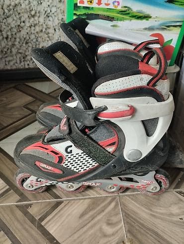 5 лет: Роликовые коньки GRAF, раздвижные - Тип: inline (4 колеса в линию) - — 1