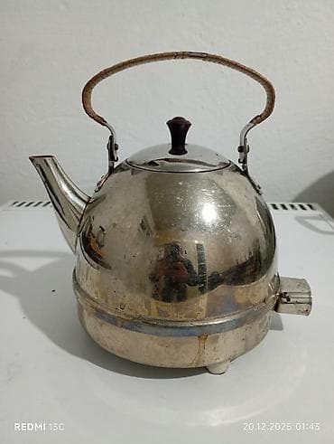 банный катёл: Антиквариат. Старинный электрочайник, "Красный выборжец". 1954 - года — 3