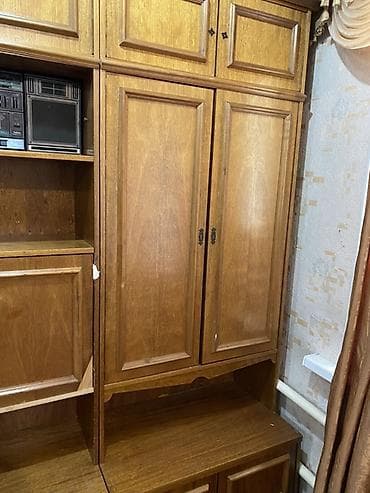 кухонные уголки фото: Стенка-шкаф, Тип стенки-шкафа: Модульная, Для зала, Особенности: С отделением под телевизор — 3
