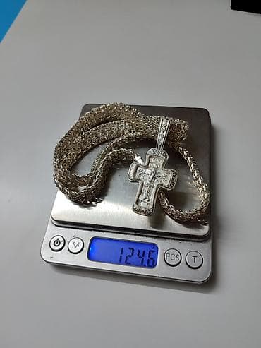 Личные вещи: Серебряный комплект: Император Серебро 925 проба Серебрянные Цепи и — 6