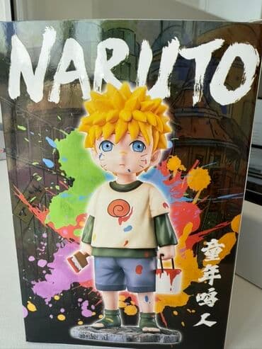 Коллекционная фигурка Наруто в виде маленького мальчика, держащего