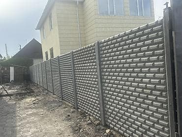 декоративные перегородки: Железобетонная заборная плита, Длина: Другая длина, Высота: Другая высота, Толщина: Другая толщина — 8