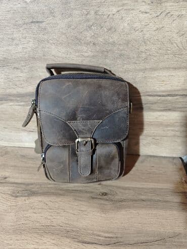 Другие комплектующие: Барсетка, Материал: Натуральная кожа, Новый — 1