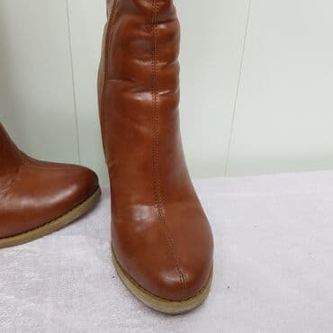 сапоги зимние женские натуральная кожа натуральный мех распродажа: Продаю зимние сапоги, кожзам, 38 р,в отличном состоянии! — 3