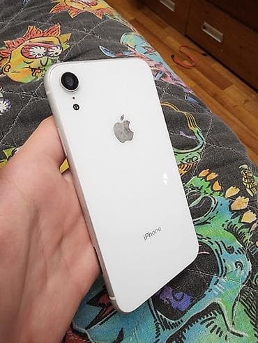 iphone es: IPhone Xr, Б/у, 128 ГБ, Белый, 66 % — 1