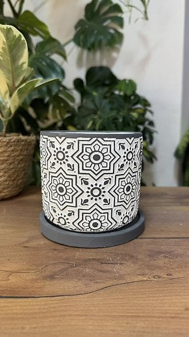 цветок бамбук: Декоративные кашпо для комнатных растений (набор моделей) - Материал — 2