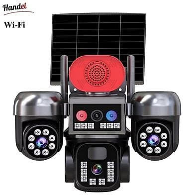 vr oculus: :Уличная Трехобъективная :видеокамера 4g на Солнечном Панели — 3