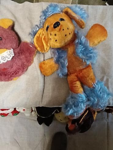 декоративный зайчик: Игрушки из СССР Мягкие игрушки (набор). - Плюшевый ослик/пони — 3