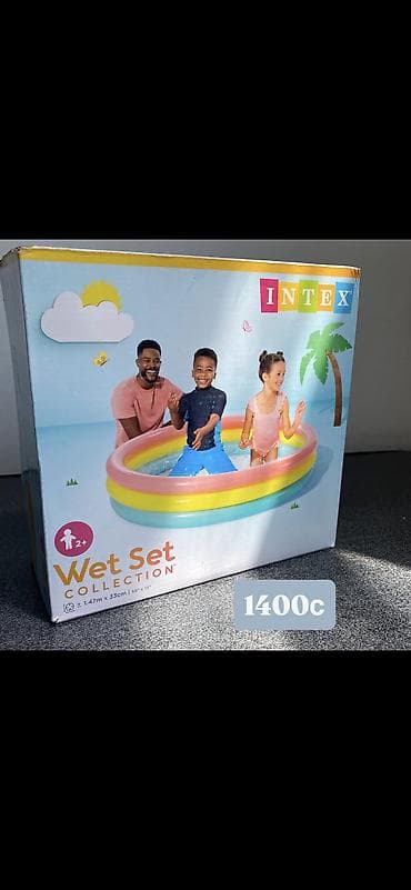 для басейна: Детский бассейн🔥🤩 Размер 1.7м*53см-2650с с насосом, без насоса 2400с — 3