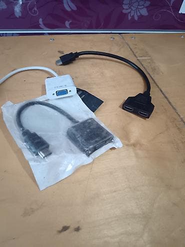 note: Адаптеры и переходники для видео: 1) HDMI → VGA - Подключение: штекер — 4