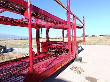 Унаа: Автовоз-прицеп двухъярусный, красный. - Конструкция: открытая — 3