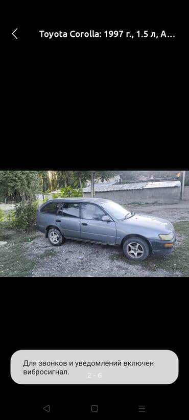 шины на машину: Toyota Corolla: 1998 г., 1.3 л, Автомат, Бензиновая, Универсал — 3