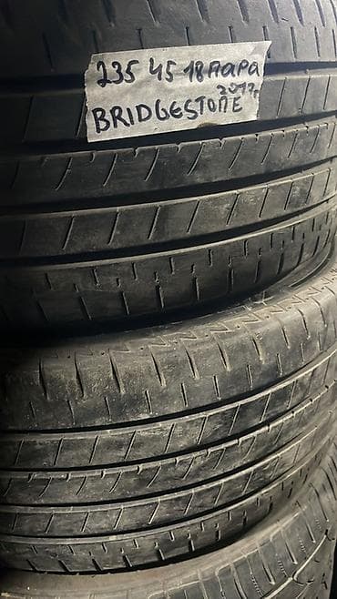 diski kg: Шины 255 / 35 / R 18, Лето, Б/у, Пара, Легковые, Bridgestone — 1