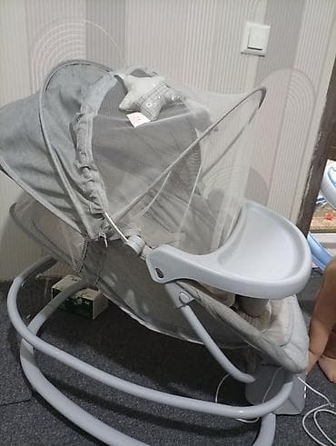 детские кочели: Люлька, Качалка, Металл, цвет - Серый — 1